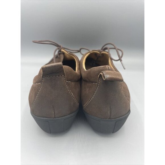 Taos Getaway Womens 10 Shoes Lace Up Brown Oxford Leather Casual Comfort - Picture 3 of 9